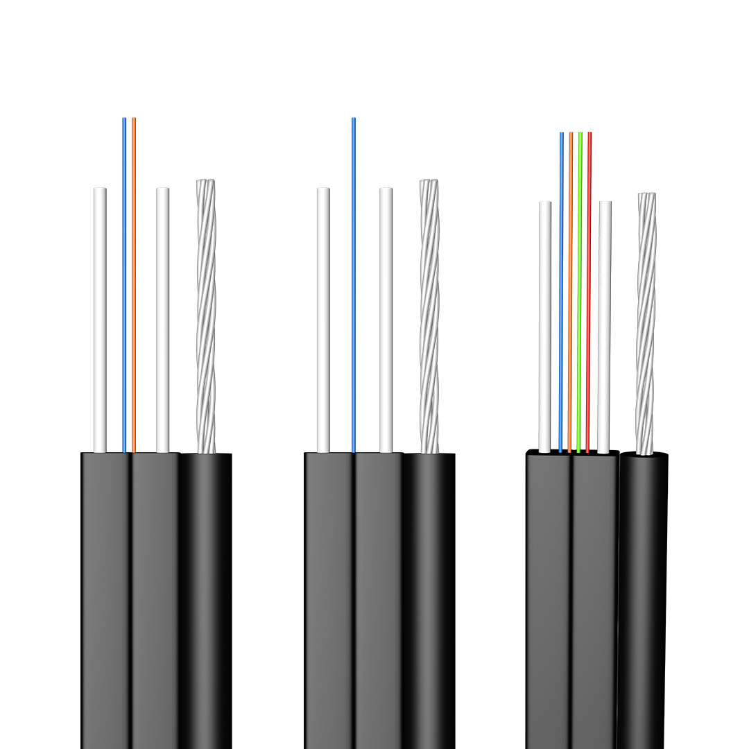 China manufacturer Outdoor 2 core fiber optic Drop cable FTTH Cable communication fibra optica drop cable 2 core