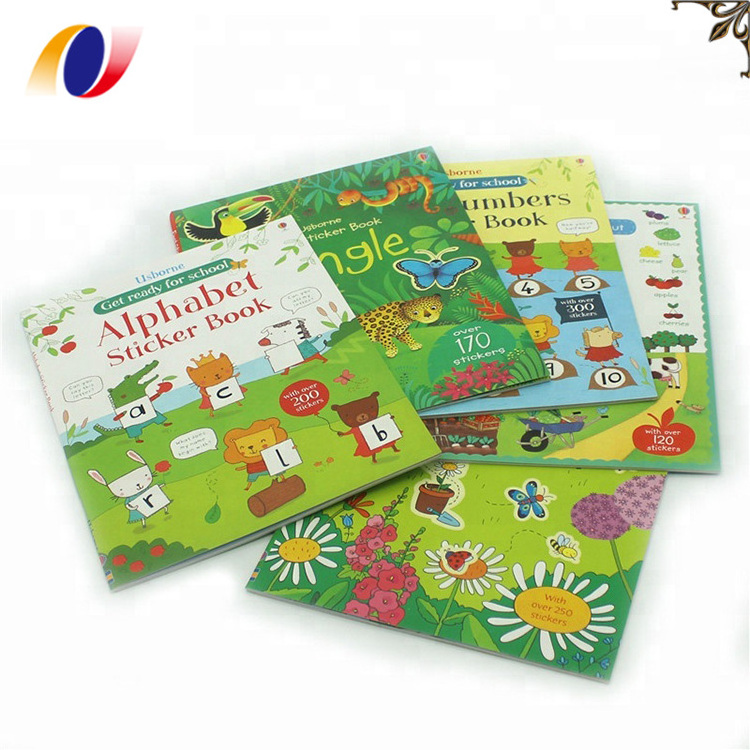 Custom Print Reusable Activity Planner Children Sticker Books printing