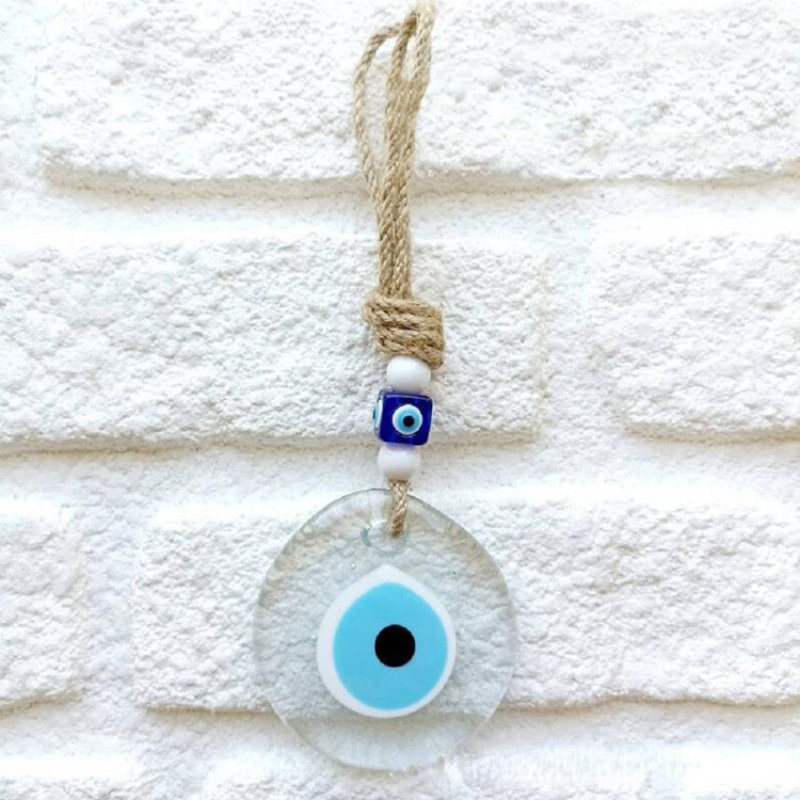 Protection Charm Glass Turkish Nazar Bead Greek Blue Evil Eye Amulet Wall Hanging Decor For Home