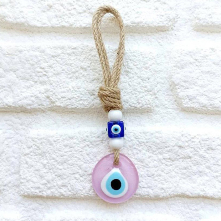 Protection Charm Glass Turkish Nazar Bead Greek Blue Evil Eye Amulet Wall Hanging Decor For Home