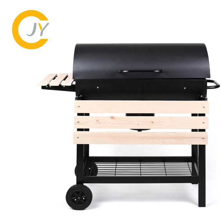 big size commercial stainless steel smoker charcoal BBQ grill