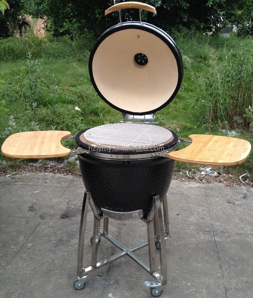 Egg Shaped Charcoal Ceramic BBQ Kamado Grill