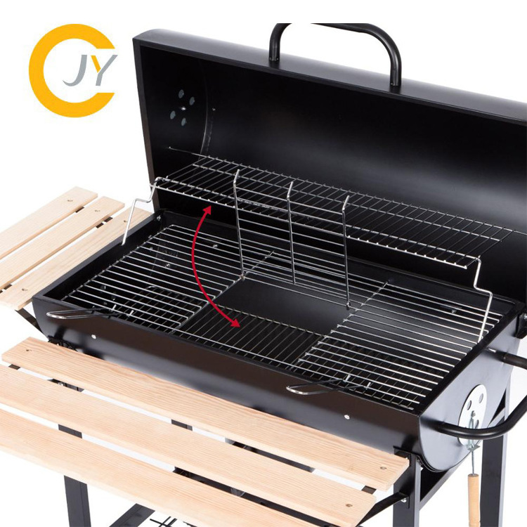 big size commercial stainless steel smoker charcoal BBQ grill