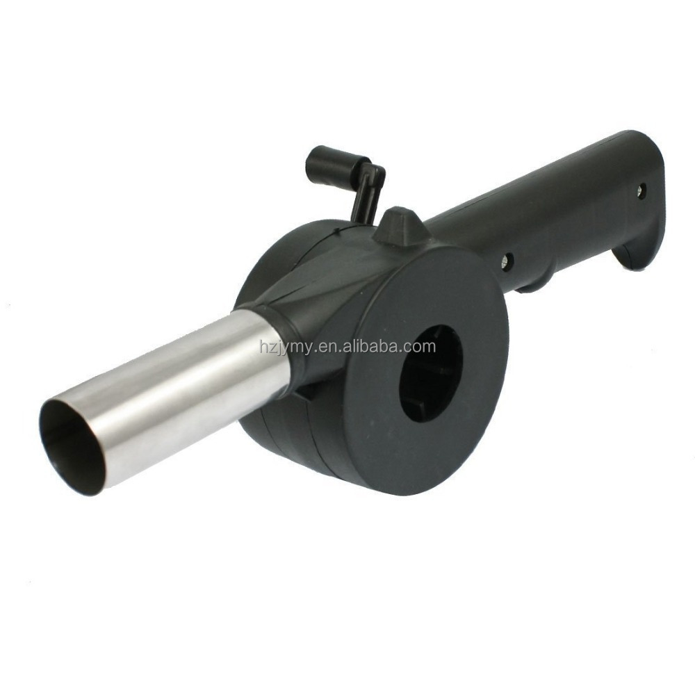 BBQ FAN,Outdoor Cooking Hand Crank Powered Barbecue BBQ Fan Air Blower