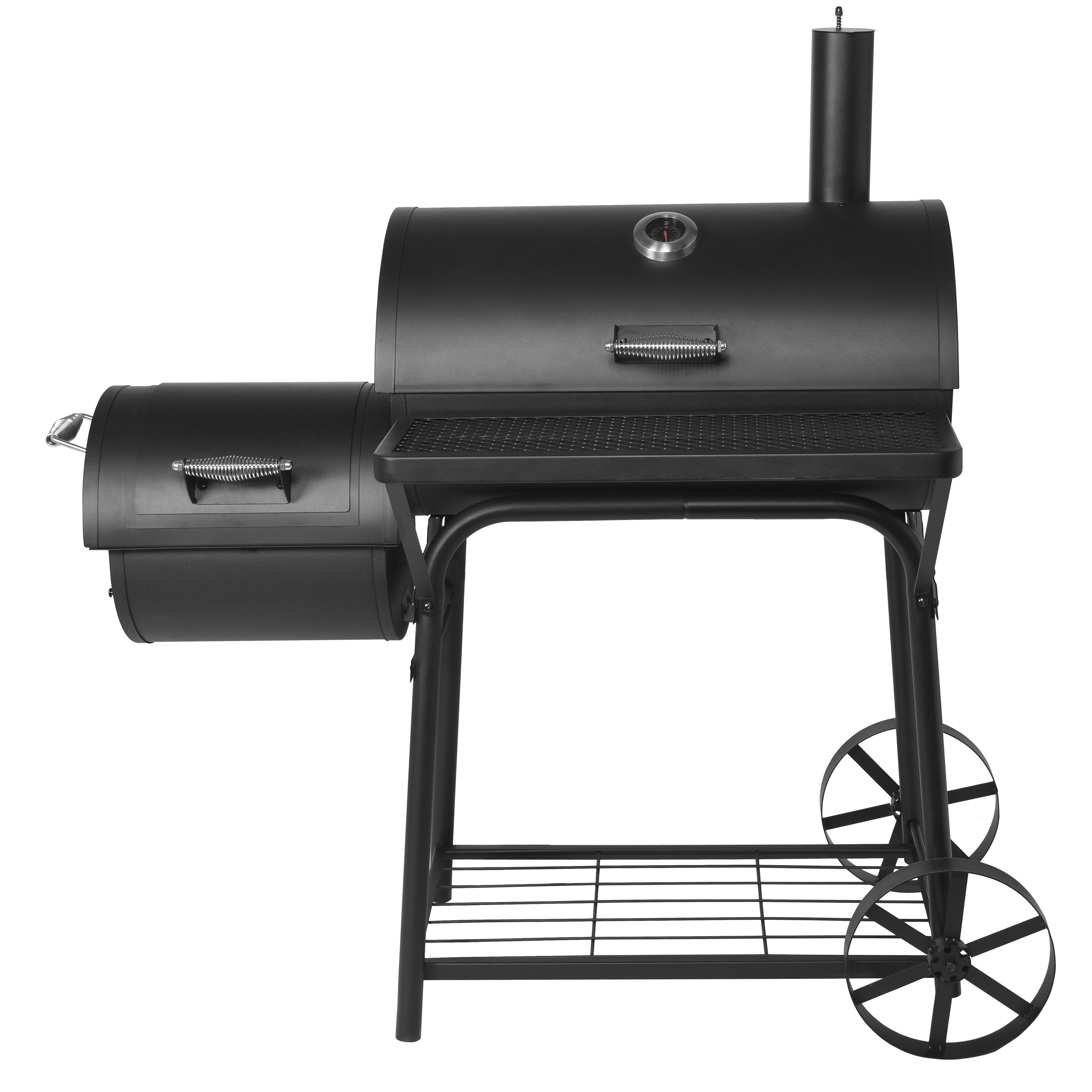 Offset Barbecue Smokers Heavy Duty Barbeque Grill Charcoal Outdoor Garden Patio Premium BBQ Smoker Oven