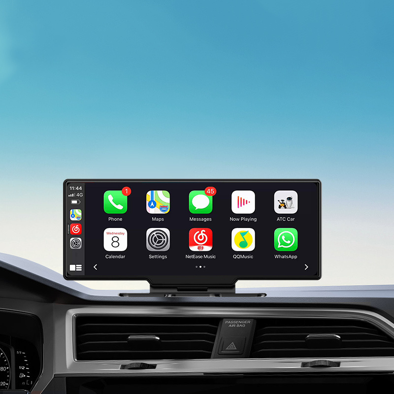 Car universal portable carplay android auto 10.26inch HD smart screen dashboard car dvd radio player