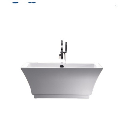 Customized Accepted Bathroom Free Stand Acrylic Bathtub Soaking Bathtub Freestanding Round Acrylic Bathtub