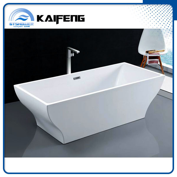 Customized Accepted Bathroom Free Stand Acrylic Bathtub Soaking Bathtub Freestanding Round Acrylic Bathtub