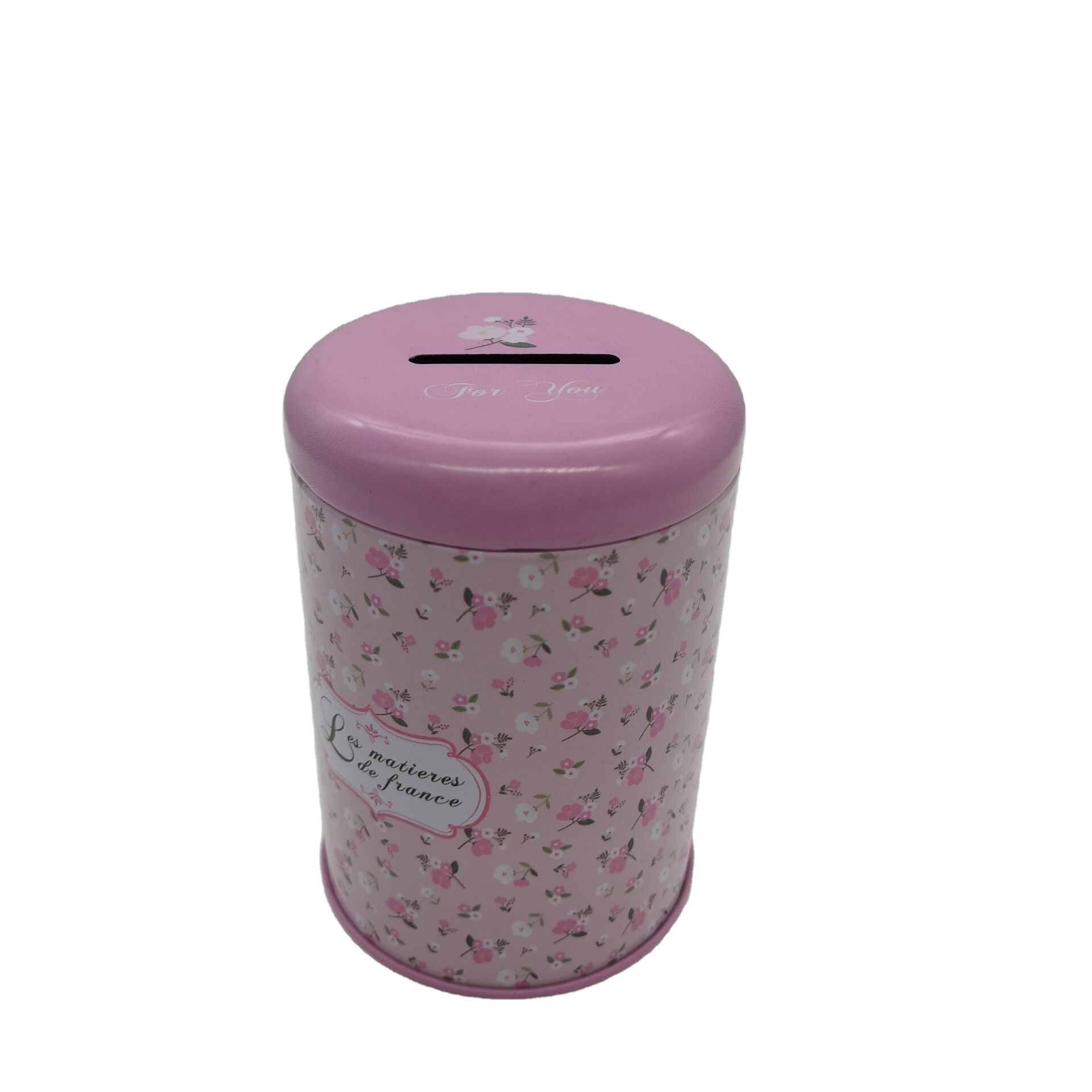 Round Tin Money Saving Box For Kids Custom Tin Cans Tin Money Box