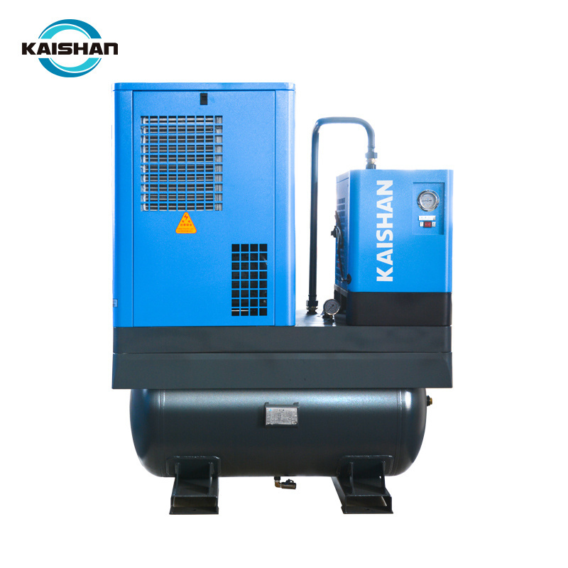 Kaishan 7.5kw All In One Compressor 8-13bar Industrial Screw Air Compressor Complete Set