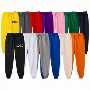 Custom logo Wholesale Blank Unisex Sweatpants printed plain Stacked Sweat Pants Gym Jogger track pants fleece Sweatpants For Men