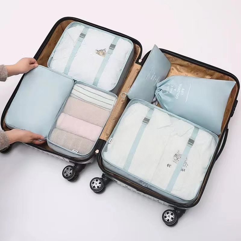 Portable Travel Storage Bag Set Luggage Suitcase Storage Organizer Set Packing Travel Clothes shoes bag