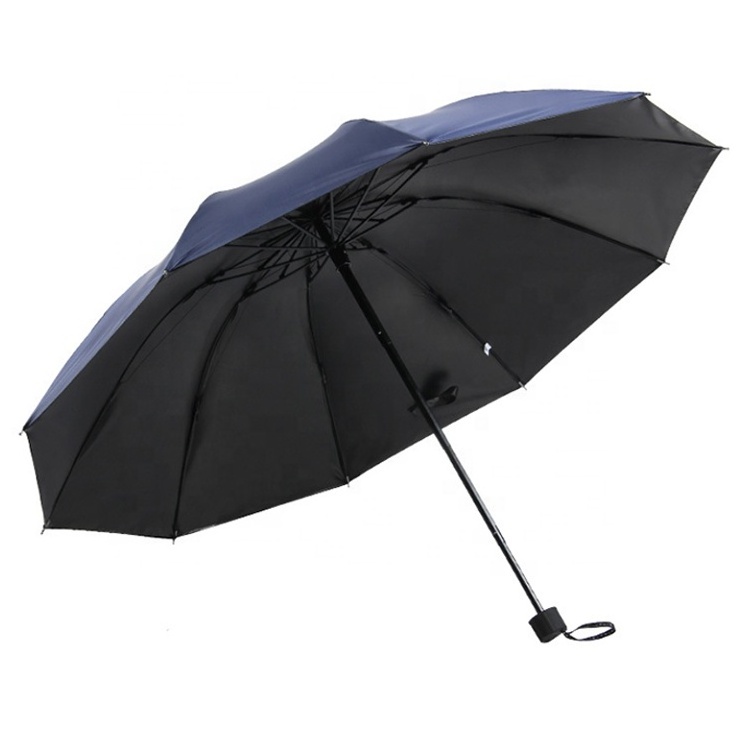 Custom Printed Uv Protection And Windproof  Portable Automatic Open  3 Fold Umbrella