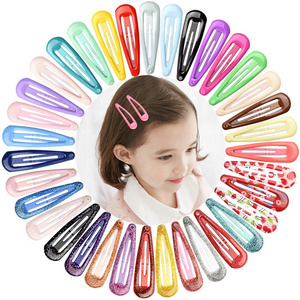 E-Magic Colorful Cute 5cm Mini Hair Pins Barrettes Clips Pour Cheveux Kid Baby Hair Clips Metal Snap Clips For Hair Women Girls