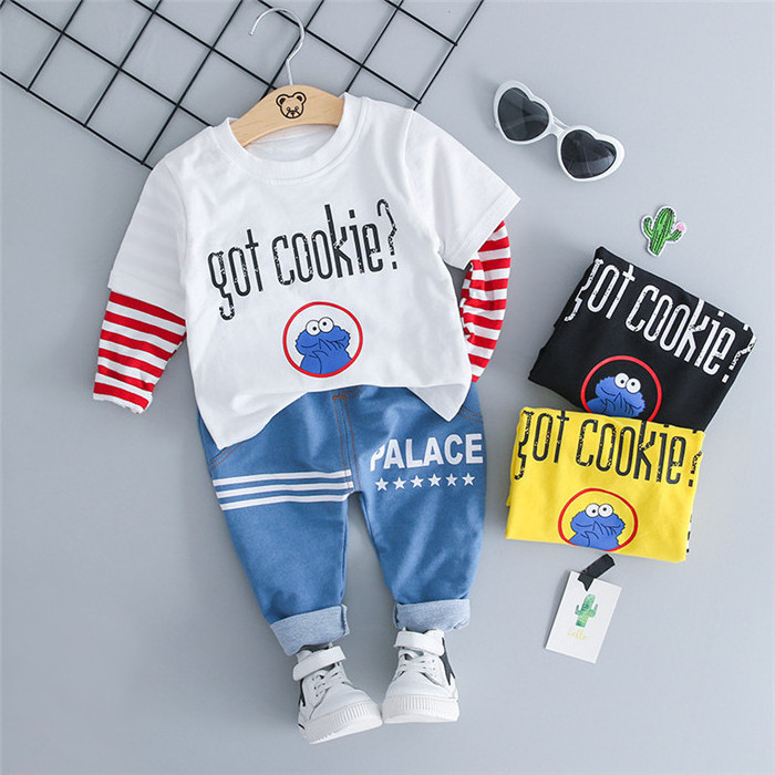 Wholesale Thailand Baba Baby Boy Suit Design Baby Collar Neck Designs T-Shirts Chinese Imports Clothing