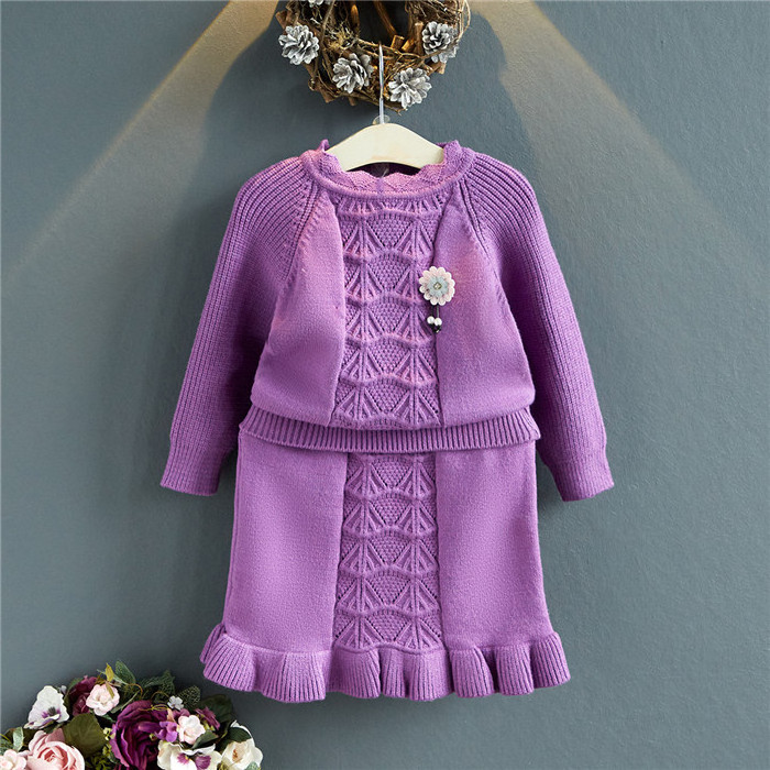 Readymade Garments Children Indian Clothes Online Shopping Picture Of New Design Kids Sweater And Purple Skirt