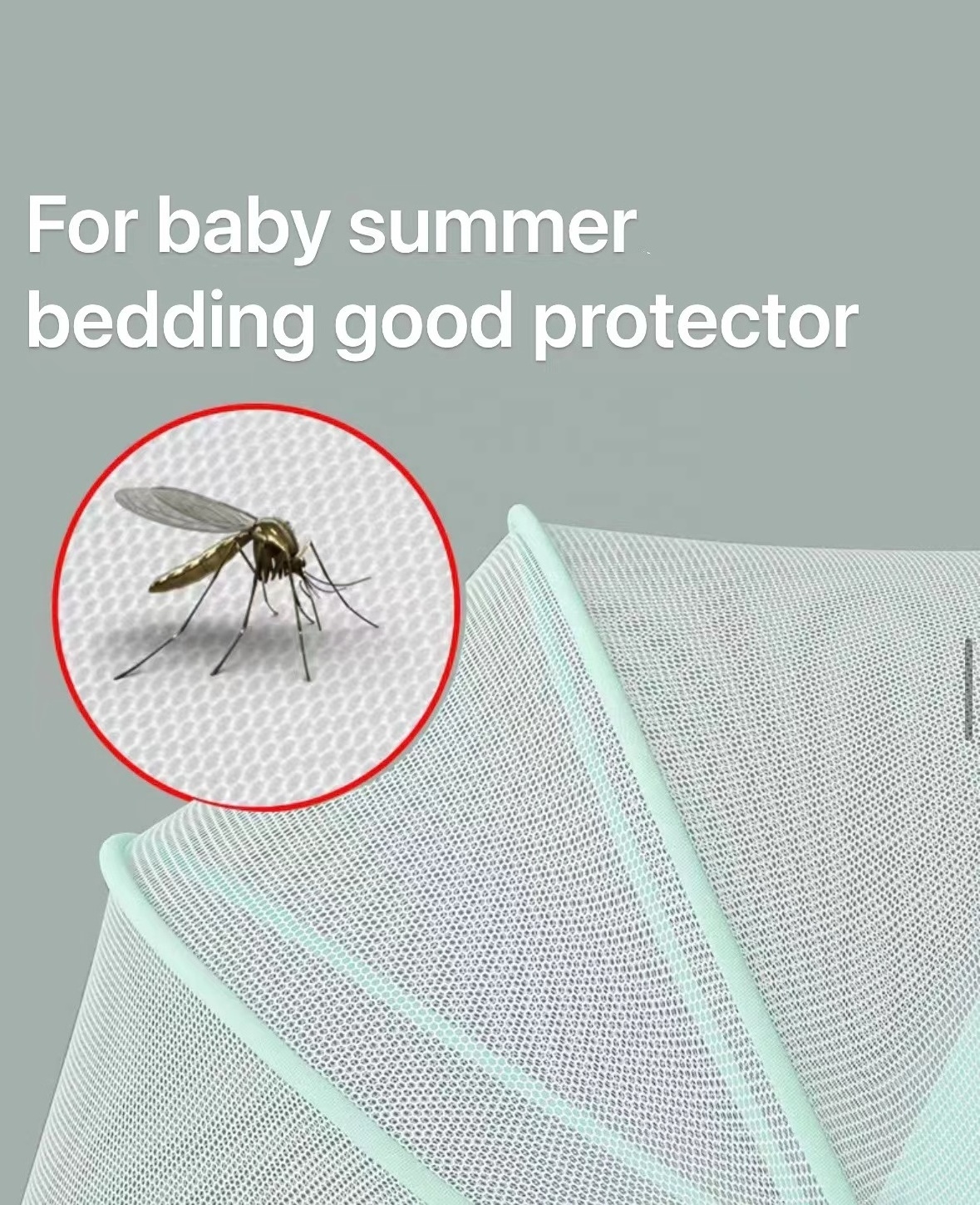 INS Styles Princess Foldable Mosquito Nets New Born Baby Cradle Frame Kids Breathable Mesh Canopy for Kids Bedding