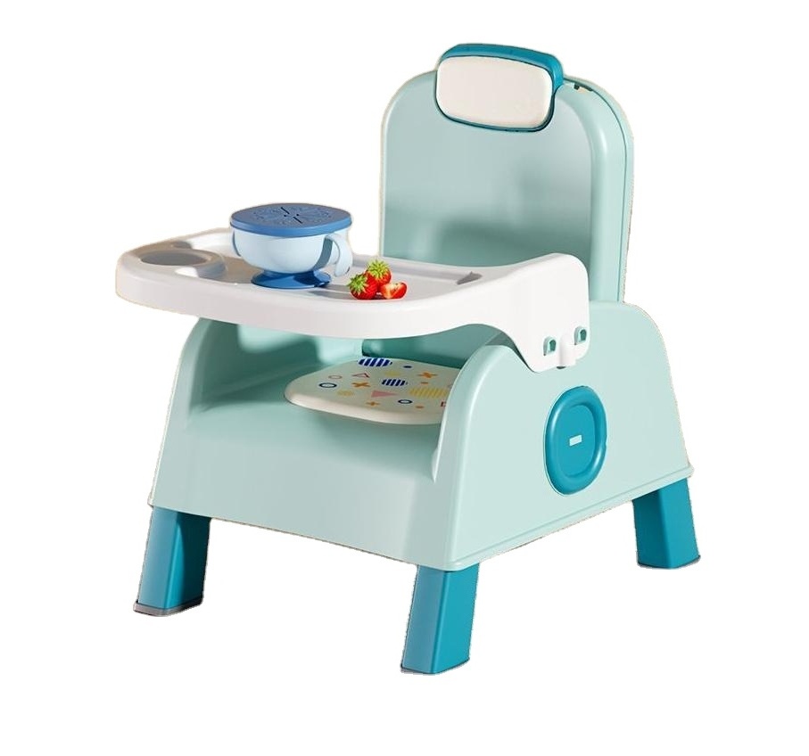 Hot Selling Portable Adjustable Baby Feeding Seat Toddler Eating Dining Folding Chair With Tray