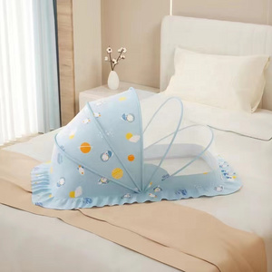 INS Styles Princess Foldable Mosquito Nets New Born Baby Cradle Frame Kids Breathable Mesh Canopy for Kids Bedding