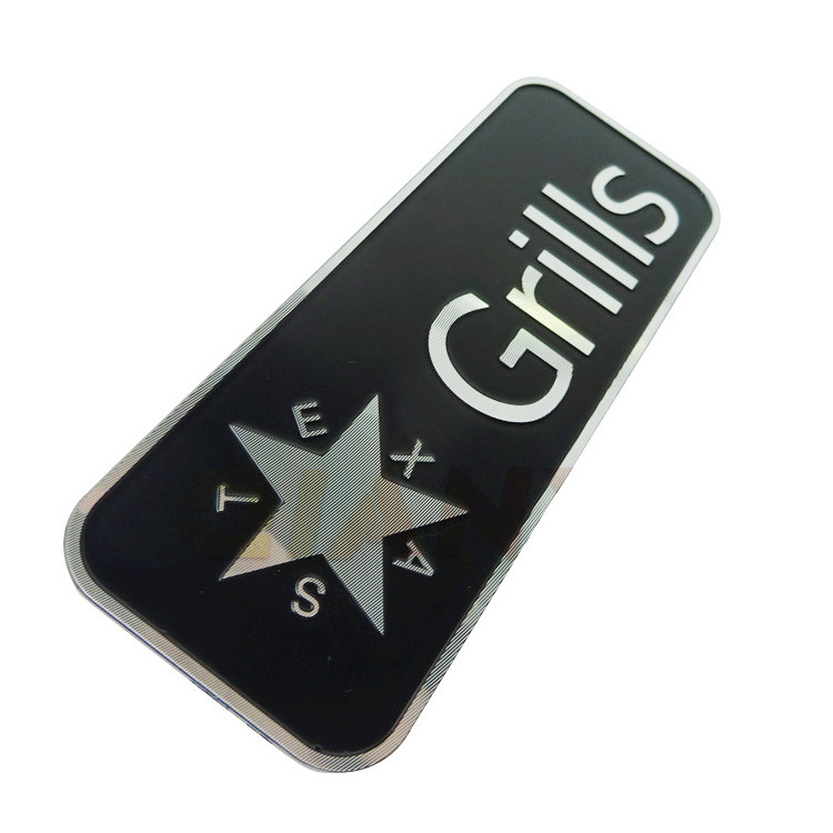 Custom Blank Laser Engraving Drawing Aluminum Plate Printed Metal Sticker Etched Stainless Steel Label