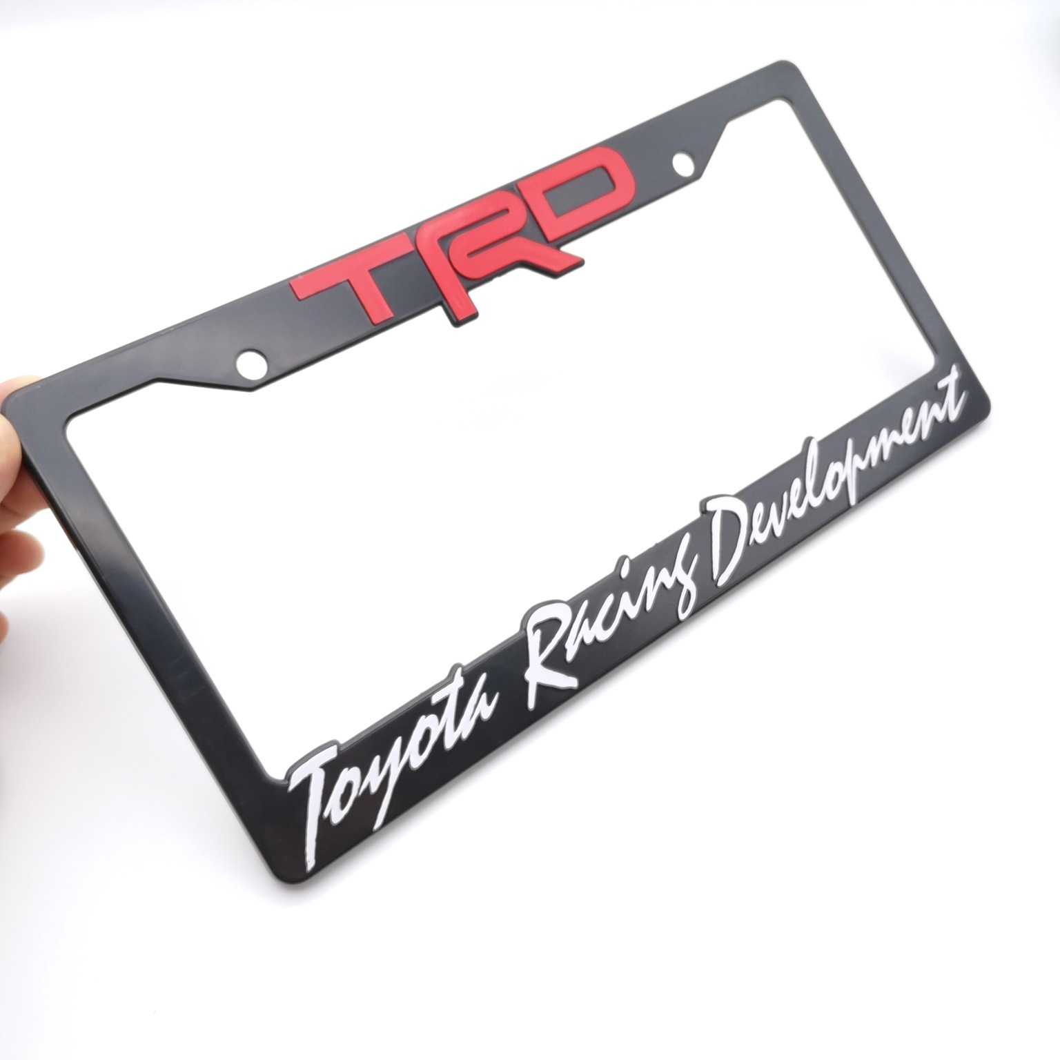 Newest Durable 2 X Electric Acrylic License Number Plate Frame Plastic Smart Film Tinted License Plate Cover