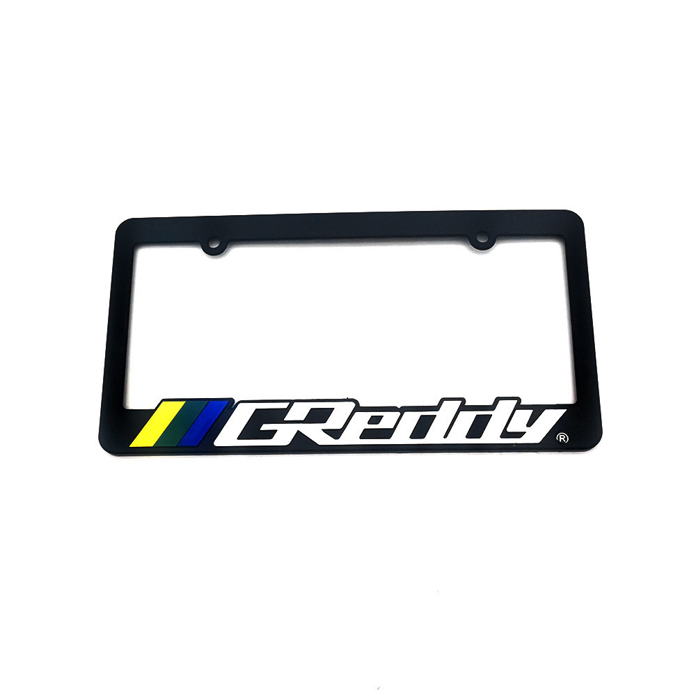 Newest Durable 2 X Electric Acrylic License Number Plate Frame Plastic Smart Film Tinted License Plate Cover