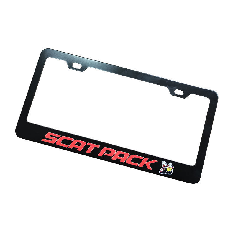 New Product Listing Stainless Steel License Plate Frame Electric Carbon Fiber Car License Plate Frame