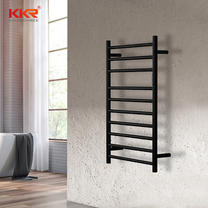 Bathroom heat towel shelf Sliver black freestanding bathtub shower bath Soaking accessories Warm Towel shelf