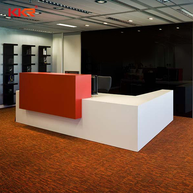 dental office reception desk with lighting solid surface reception desk for office round reception counter design