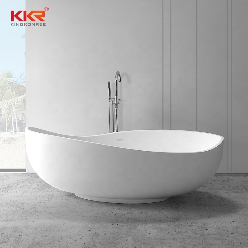 KKR Customize Size Repairable CUPC Bath Tub Adult Luxury Soaking Solid Surface Freestanding Bathtubs