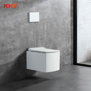 High end European standard ceramic two piece wall hung toilet from China