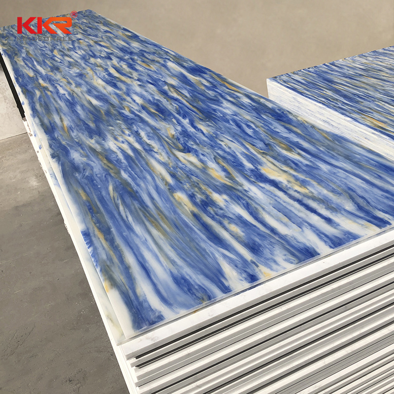 manufacturers of building stone kkr color matching marble look artificial stones solid surface sheets for interior wall panels