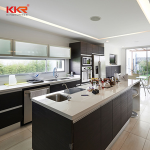 KKR solid surface concrete benchtop kitchen island counter benchtop in resin stone countertop