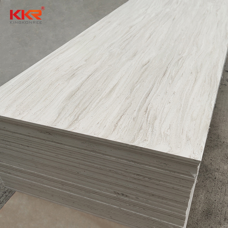 Textured marble solid surface faux stone slabs wholesale solid surface acrilyc sheet artificial marble shower wall panels