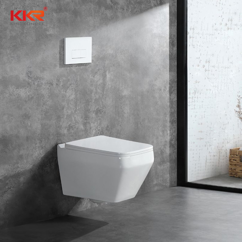 High end European standard ceramic two piece wall hung toilet from China