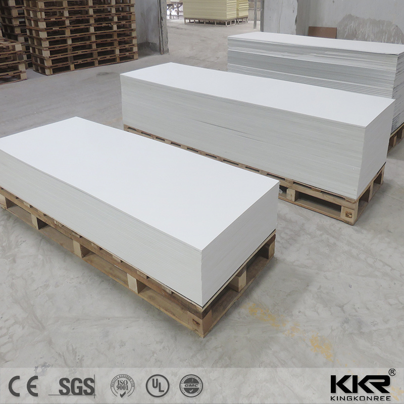 Solid Surface Sheets Sheet Panneau Shower Wall Panel Transparent 6mm to 30mm Sizes Material Artificial Stone Big Slab KKR 1220mm