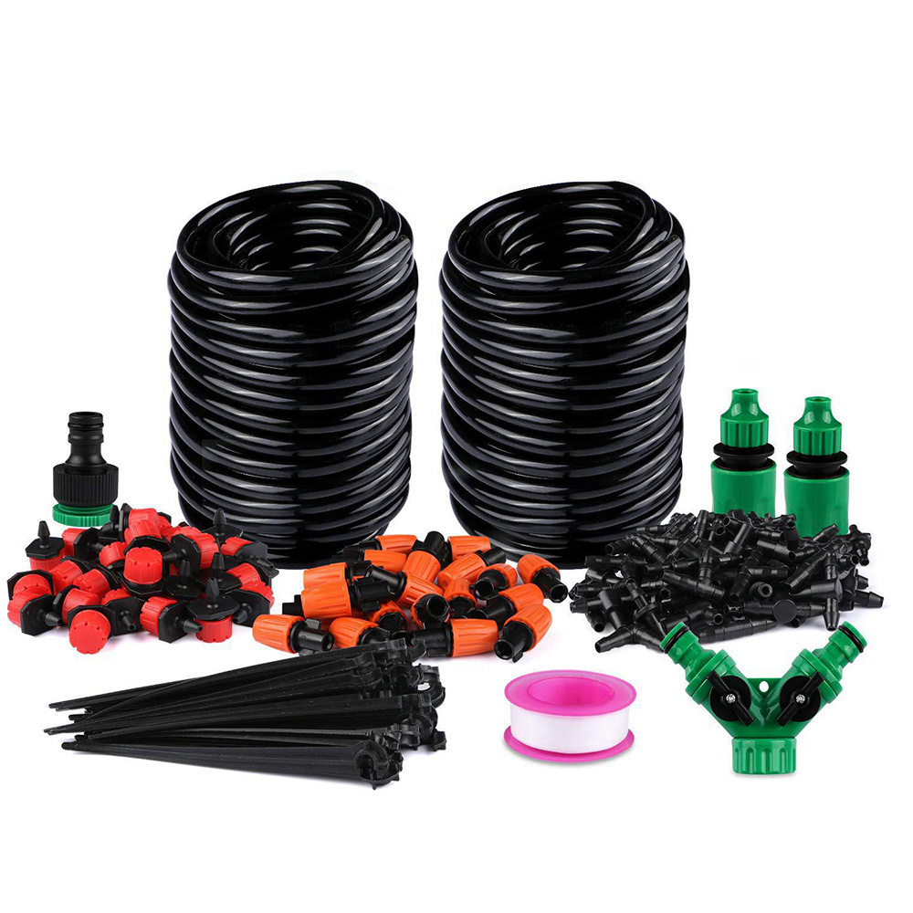 149Pcs Drip Irrigation Kit, 100FT Garden Watering System with 1/4