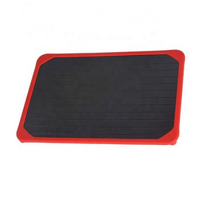 2018 New rapid  magic defrosting tray thawing plate defrosting tray thaw frozen food with full silicone edge