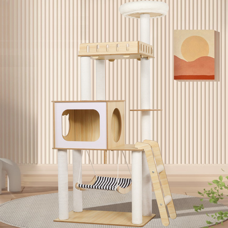 New Design Cats Wall Furniture Wood Cat Activity Wall Mounted Climbing Shelves for indoor cats