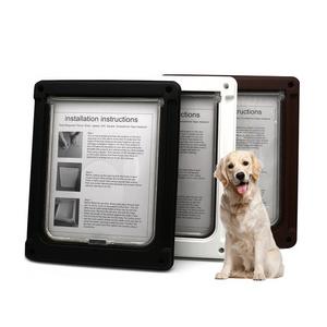 2023 Best selling pet cat safety one way dog door pet door flap house door for dog