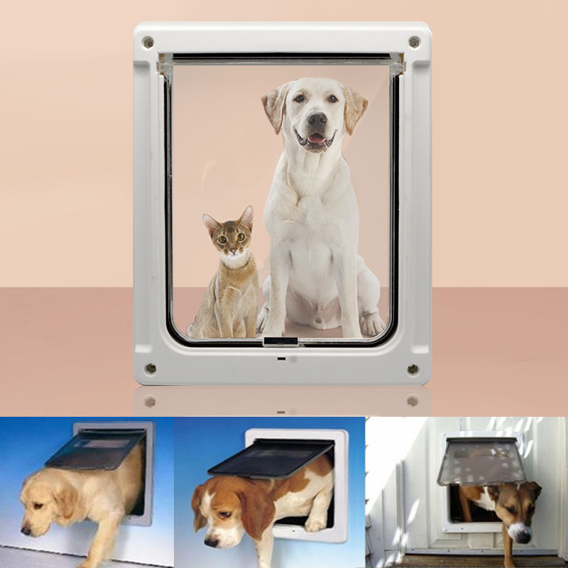 2023 Best selling pet cat safety one way dog door pet door flap house door for dog