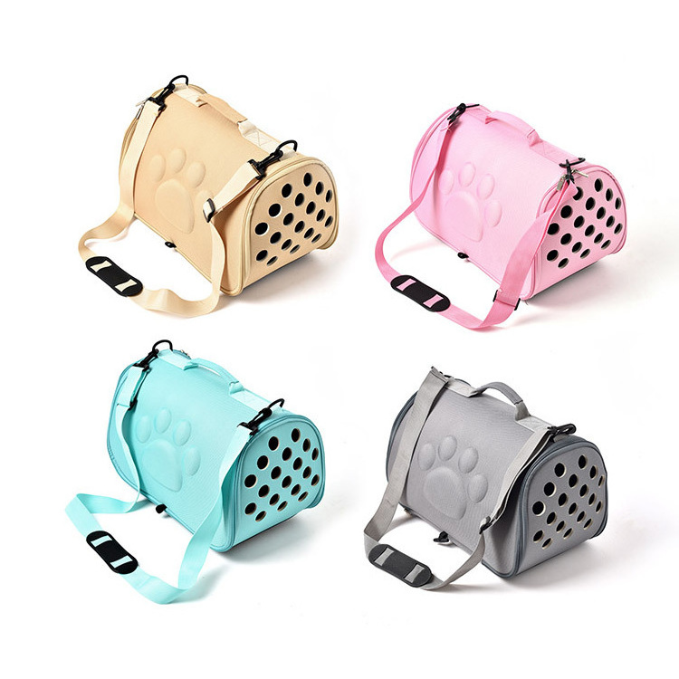 Foldable Portable Soft-Sided Pet Carrier Tote Bag Small Dog Cat Carrier Purse with Adjustable Safety Tether Backpack bag