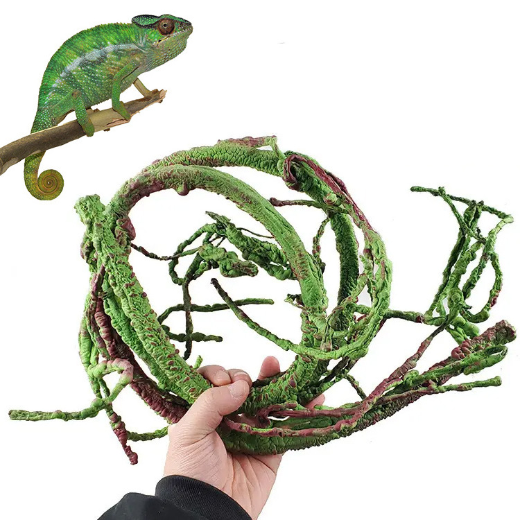 Factory Wholesale Reptiles Small Animal Bend-A-Branch Pet Habitat Decor Vines Plants plastic plant Aquarium Reptile home Decor