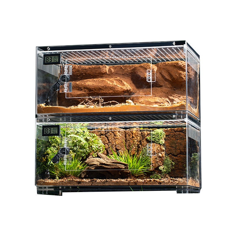 Custom Reptilian Box  Reptile Cage Snake Chameleon Reptiles Terrarium 40 Gallon Large Acrylic Reptile Enclosure