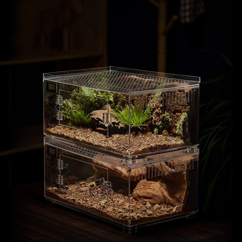 Custom Reptilian Box  Reptile Cage Snake Chameleon Reptiles Terrarium 40 Gallon Large Acrylic Reptile Enclosure