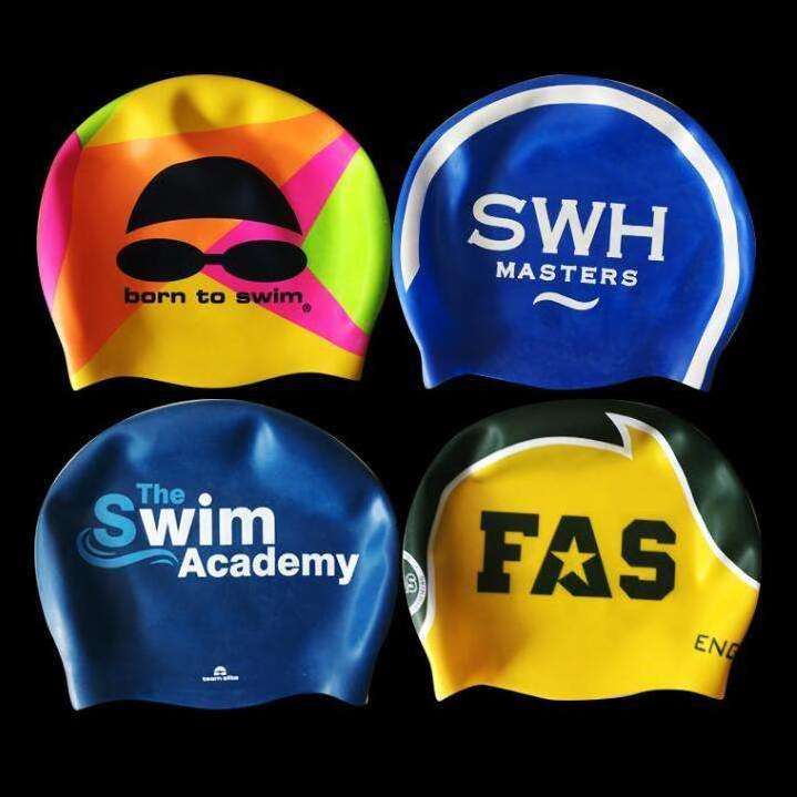 Custom Soft Silicone Waterproof Dome Swim Caps Competition Women Long Hair Swimming Cap For Dreadlocks