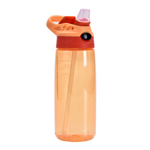 Reusable Kindergarten cup 16oz 18oz clear acrylic plastic children eco friendly bpa free water bottles Colored cold cups