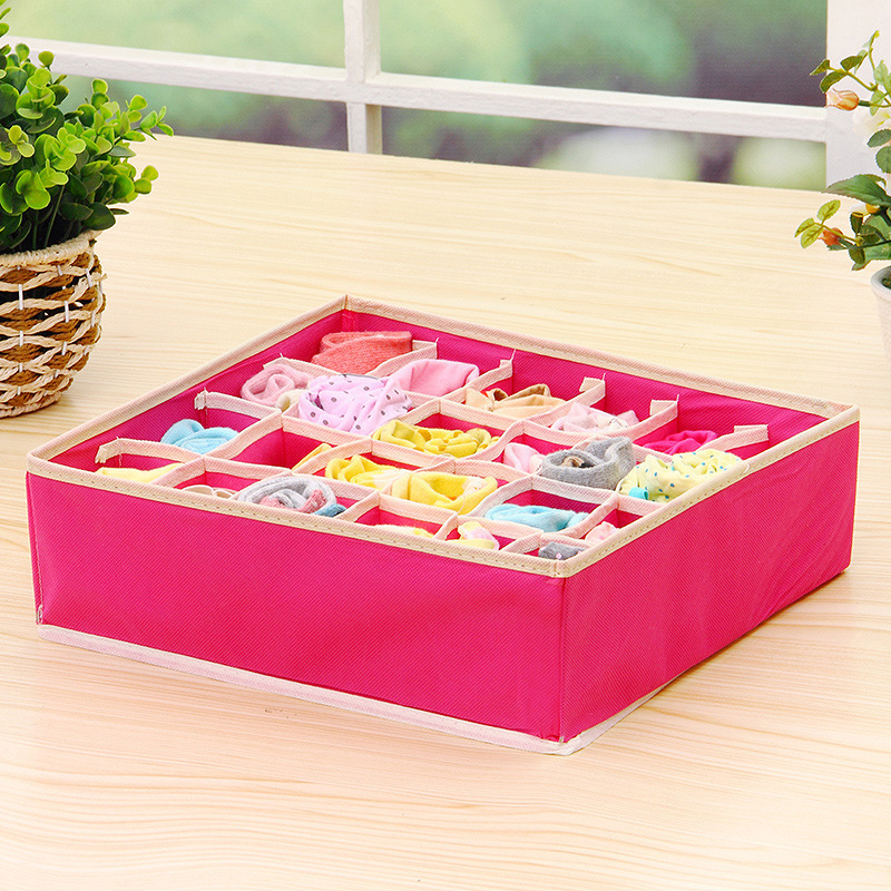 Dividers Drawer Fabric Foldable Cabinet Closet Organizers and Storage Boxes for Socks Underwear Ties