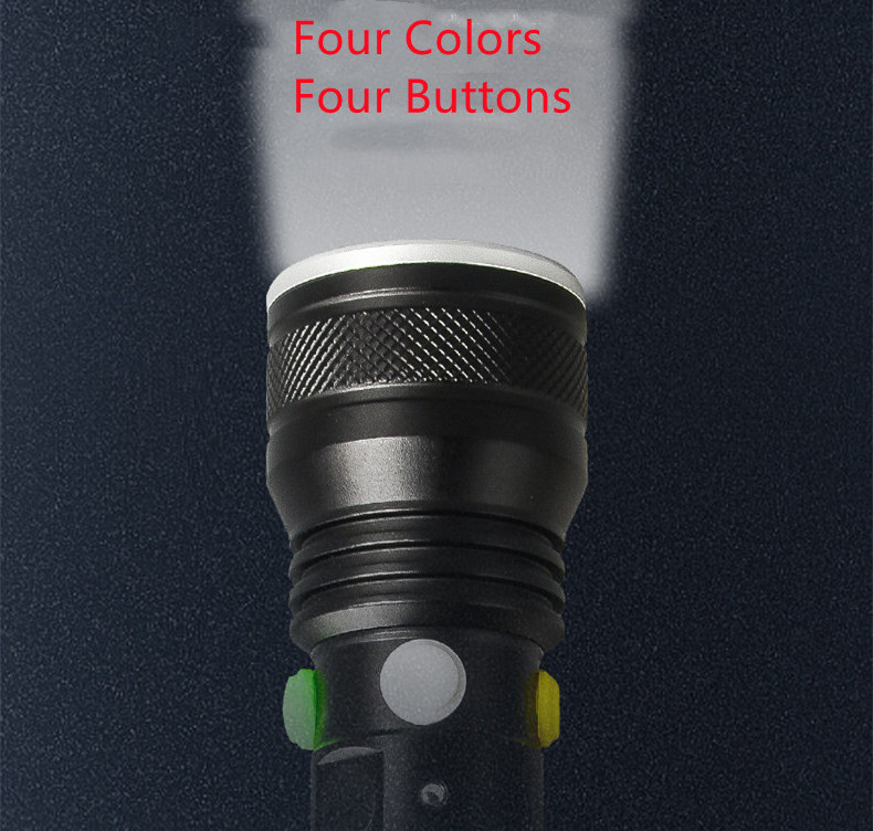 New Railway Station SOS Safety Signal Three Four Colors Flashlight Warning Survival Emergency Magnetic Torch Light