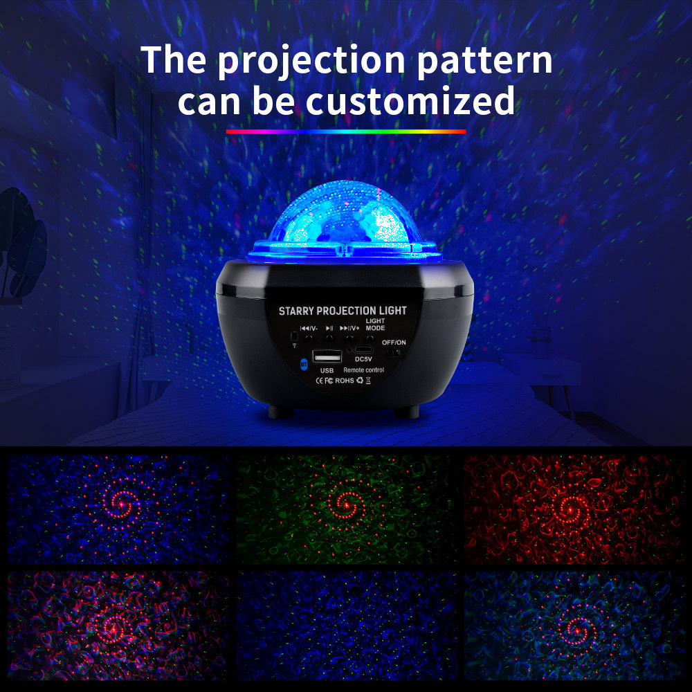 Galaxy Light Projector Star Projector for Bedroom Ceiling LED Music Sky Light Night Light with Speaker Remote Control